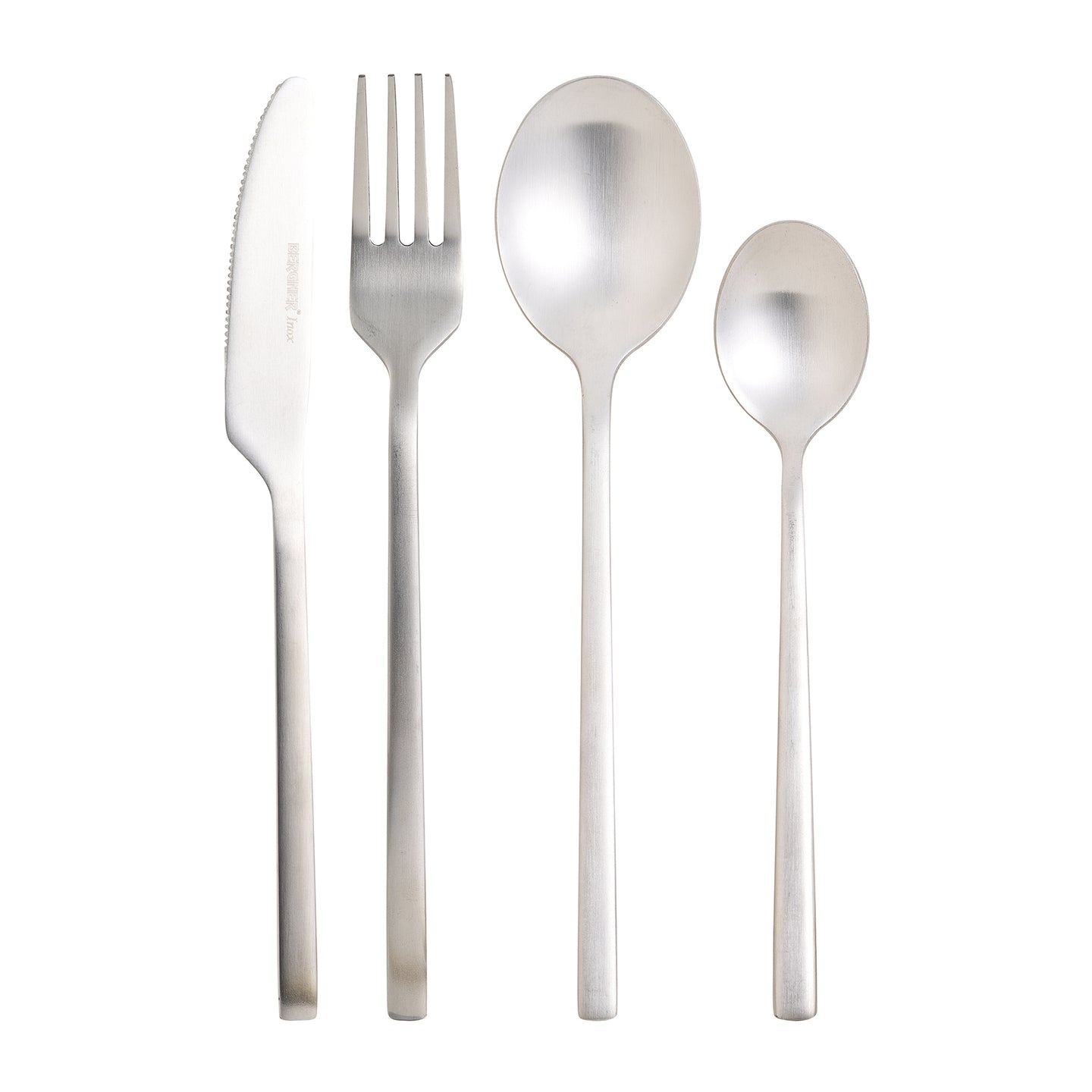 Cubertería de 24 piezas Bergner de acero inoxidable - Pau matt